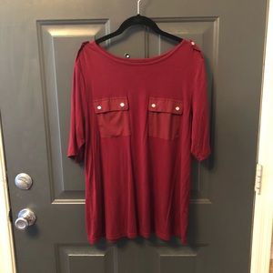 Croft & Barrow burgundy shirt